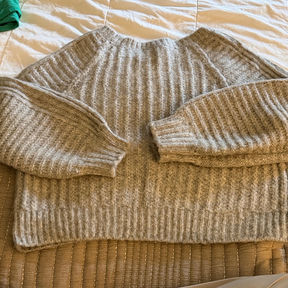 Free People Soft Knit Gray Sweater